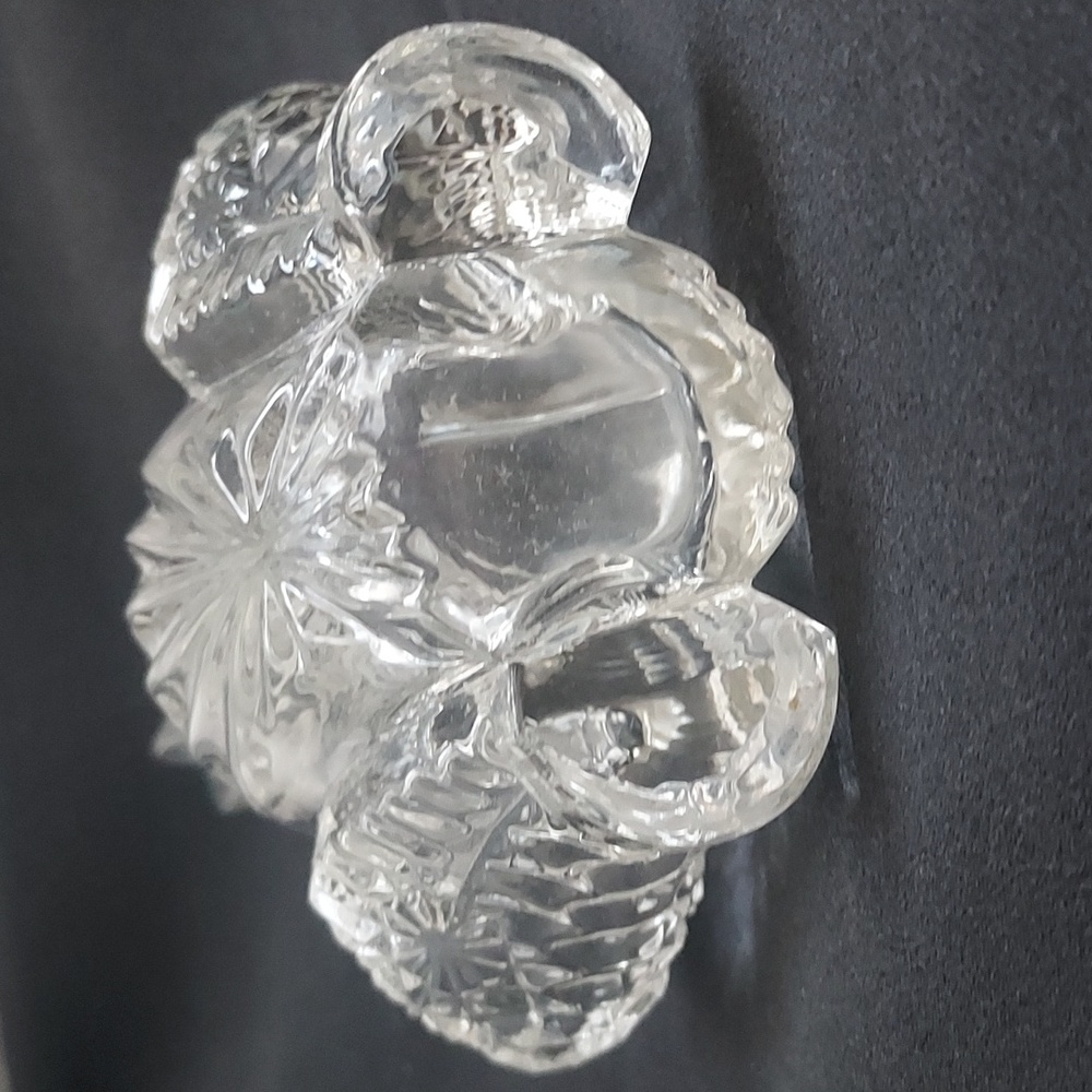 Vintage imperial glass perfume bottle cut crystal Art deco art nouveau - Picture 5 of 13